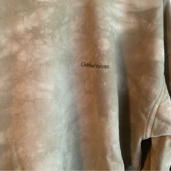 EUC Outdoor Voices Pickup Crewneck in Tea Tree Tie Dye, size S - Picture 3 of 4
